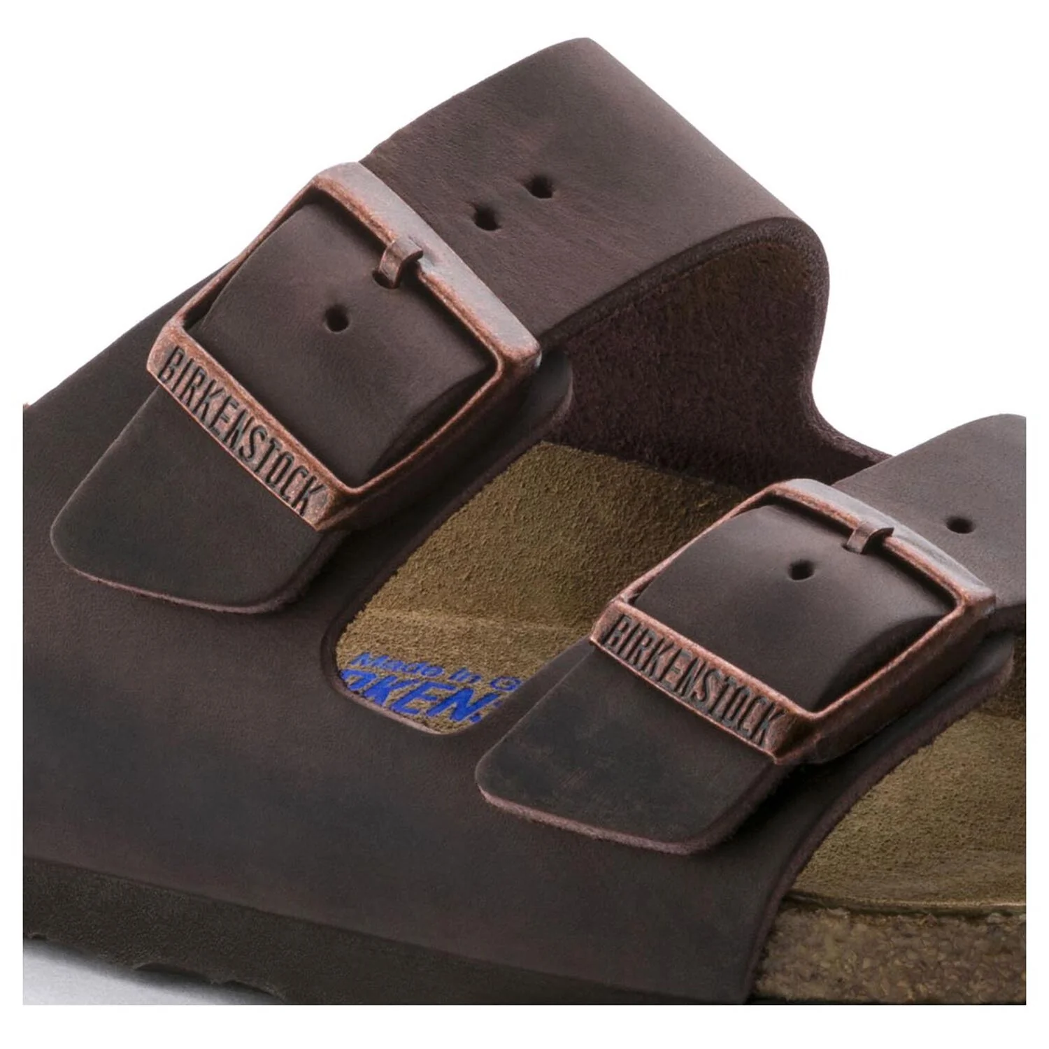 Arizona Soft Footbed Habana Dark Brown Oiled Leather Sandal - Regular/Wide - Image 4