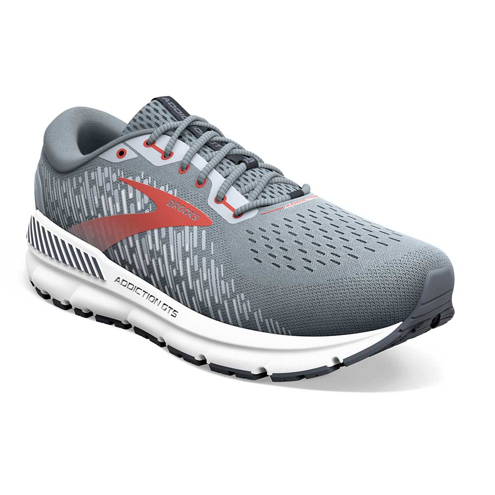 Men's Addiction GTS 15 Running Shoe  - Grey/Ebony/Chili Oil - Extra Wide (4E) - Image 3