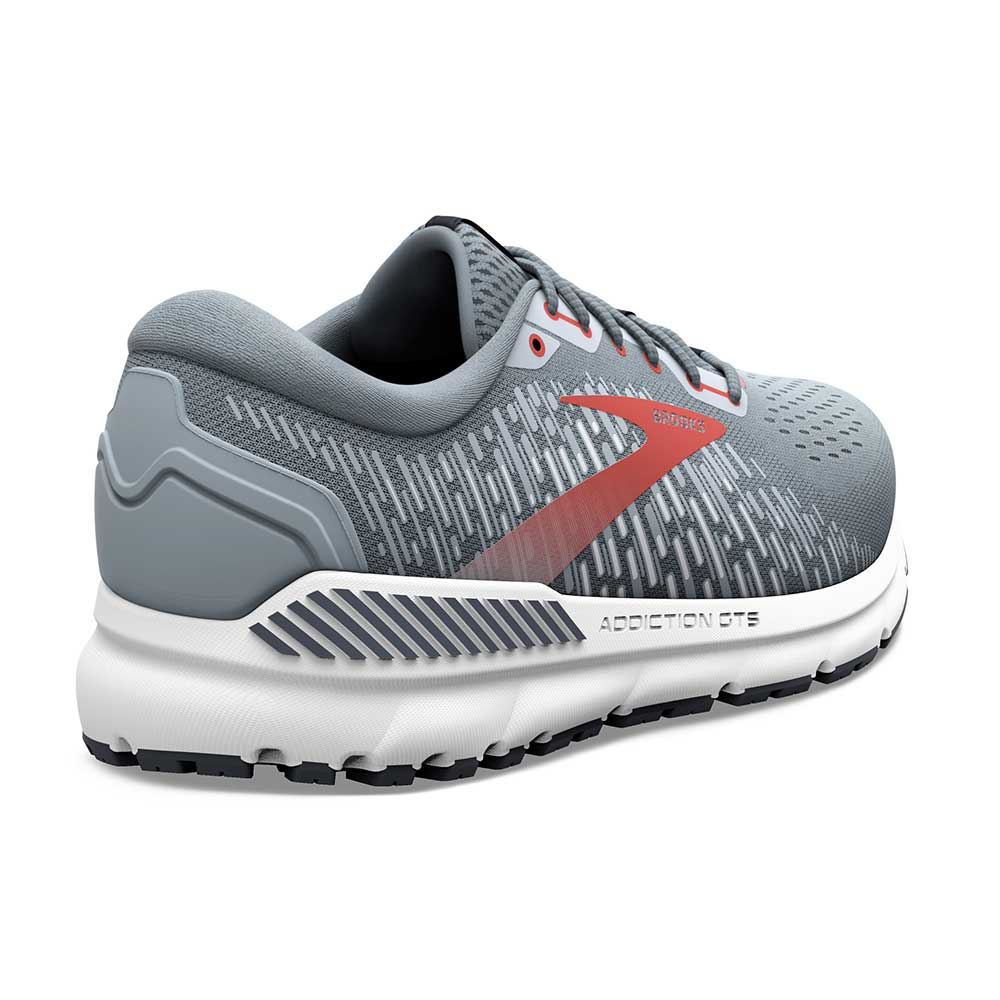 Men's Addiction GTS 15 Running Shoe - Grey/Ebony/Chili Oil - Regular (D) - Image 4