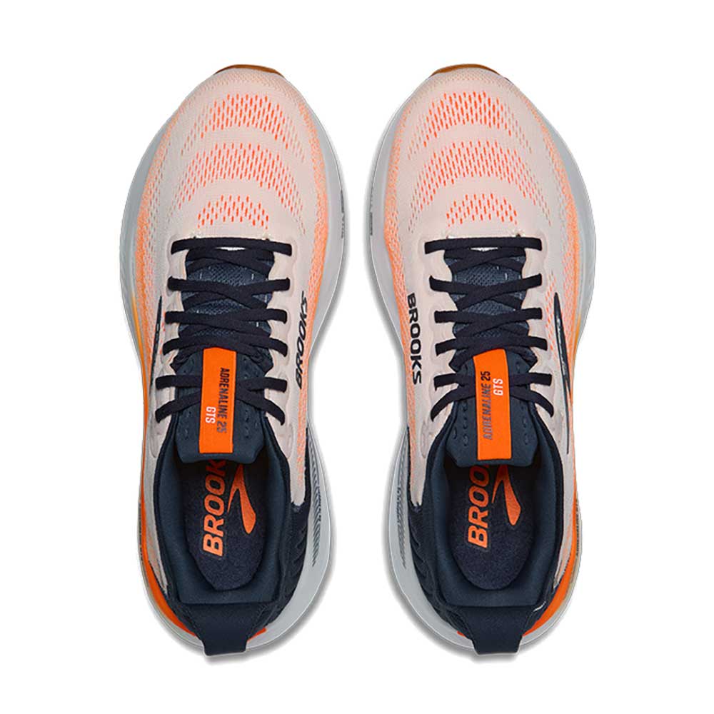 Men's Adrenaline GTS 25 Running Shoe - White/Spellbound/Orange - Regular (D) - Image 6