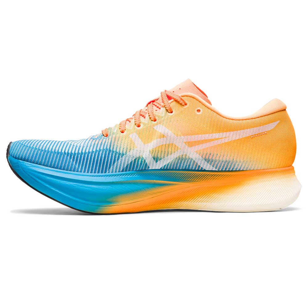 All Gender Metaspeed Sky+ Running Shoe- Orange Pop/Island Blue- Regular (D) - Image 4