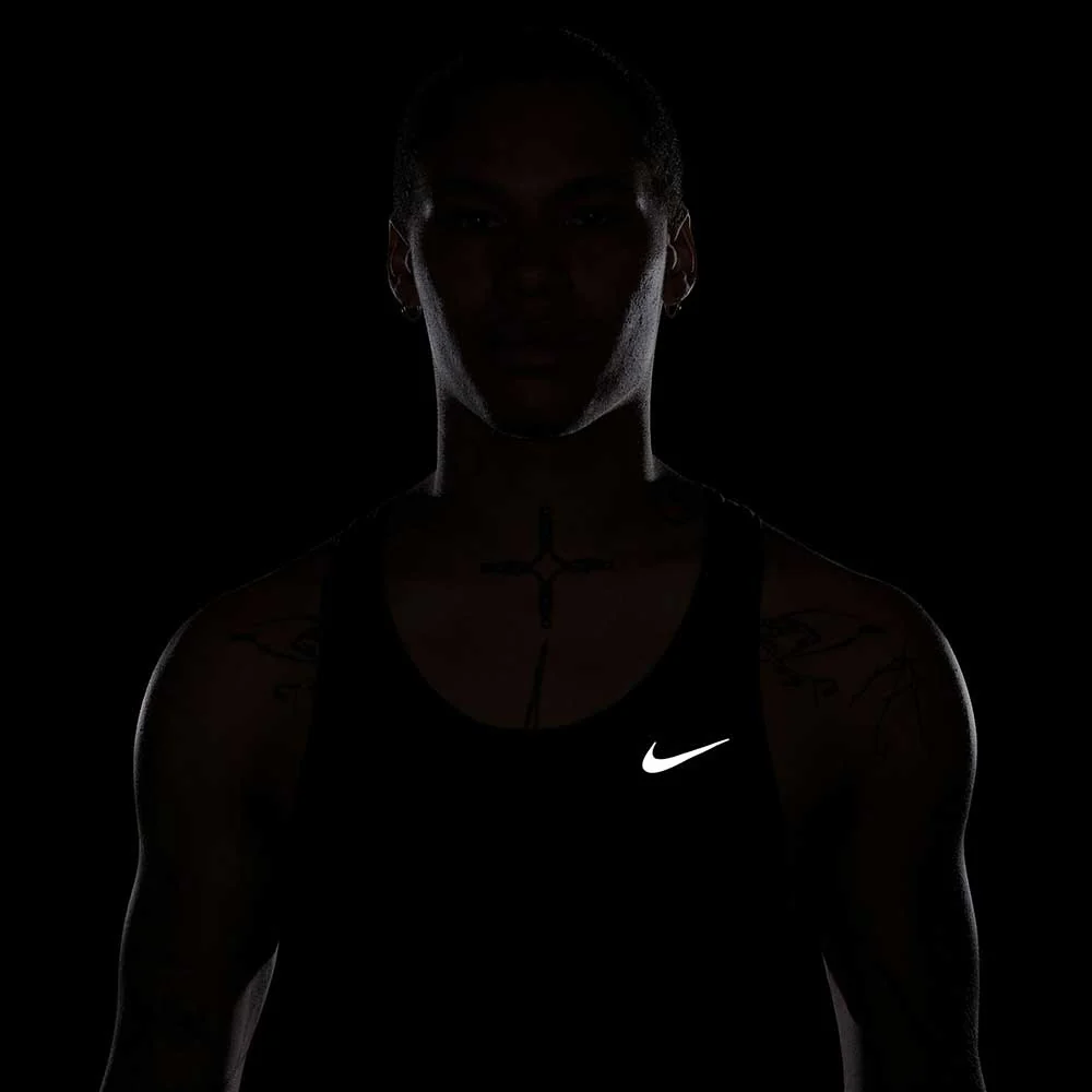 Men's Nike Dri-FIT Fast Singlet - Black - Image 3