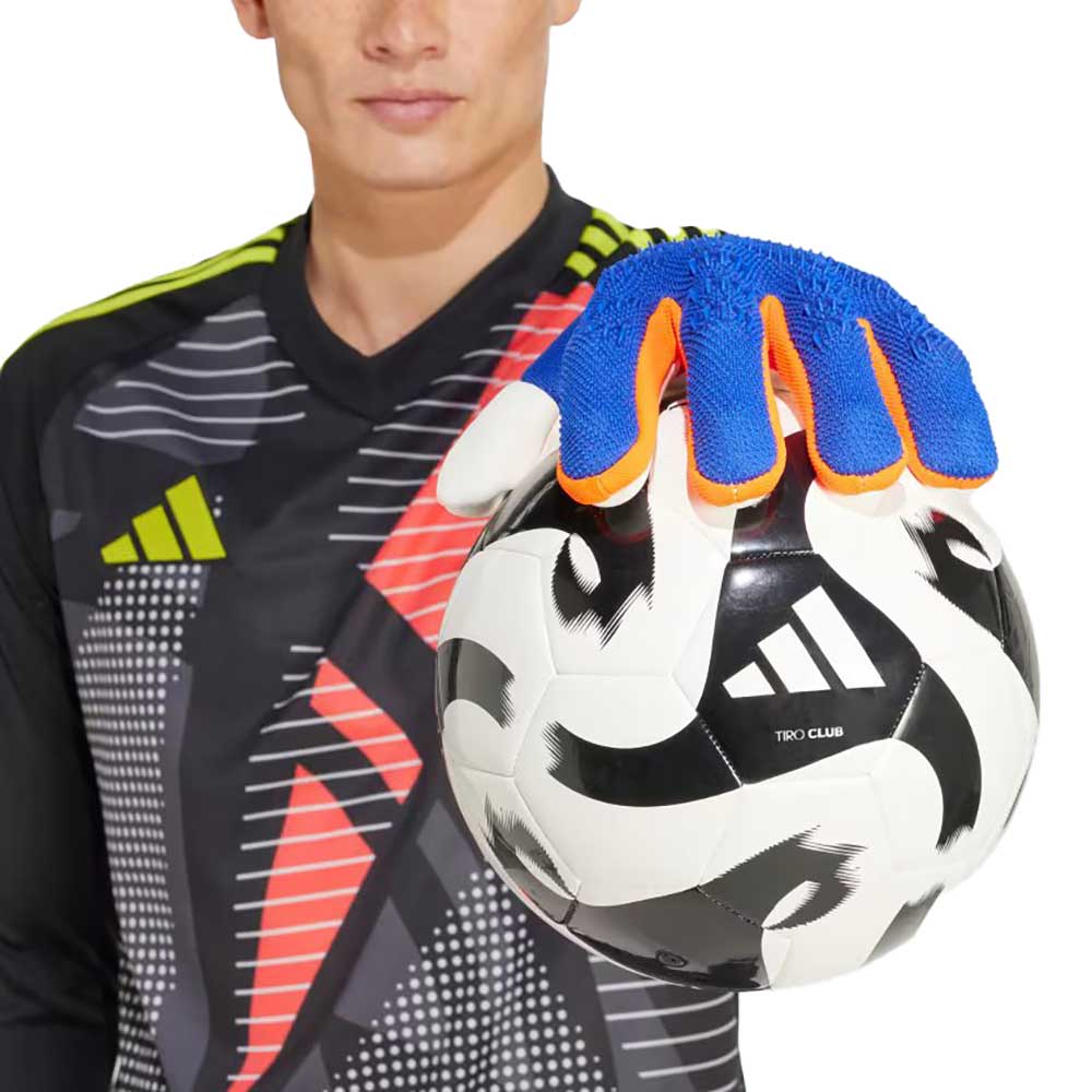 Predator GL Pro Fingersave Goalkeeper Glove - Lucid Blue/Solar Red/White - Image 6