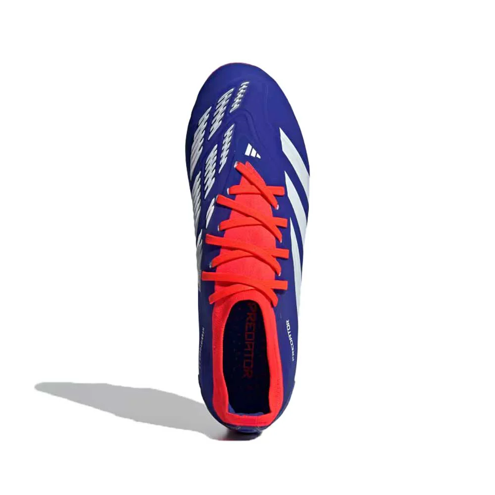 Men Predator Pro FG Soccer Cleats - Cloud White/Solar Red/Lucid Blue - Regular (D) - Image 5