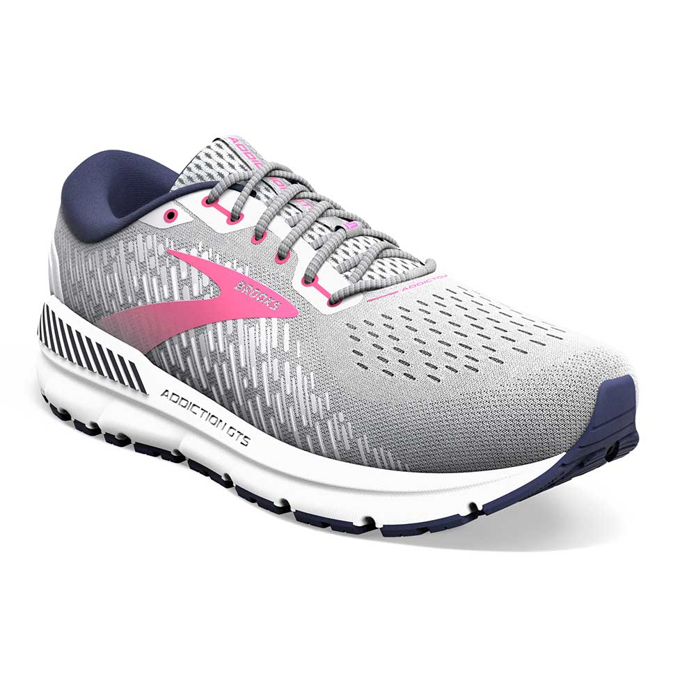 Women's Addiction GTS 15 Running Shoe  - Oyster/Peacoat/Lilac Rose - Wide (D) - Image 4