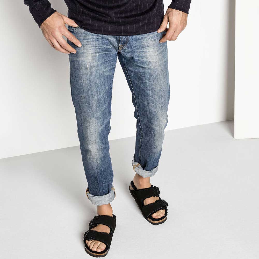 Arizona Shearling Sandal - Black - Regular/Wide - Image 4