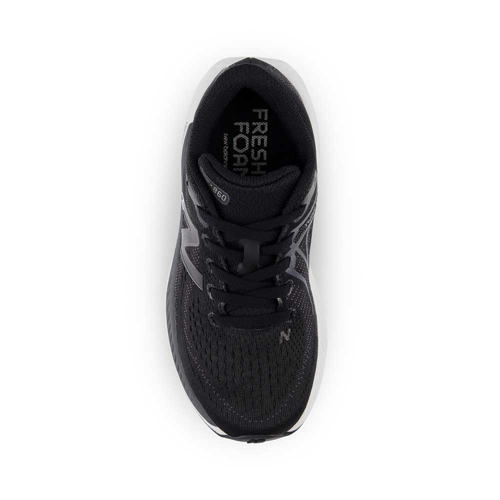 Youth Little Kids' Fresh Foam X 860v13 Running Shoe - Black/White - Regular (M) - Image 5