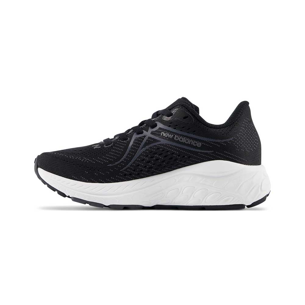 Youth Little Kids'  Fresh Foam X 860v13 Running Shoe - Black/White - Wide (W) - Image 4